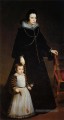 Dona Antonia de Ipenarrieta et Galdos avec son portrait de son fils Diego Velázquez